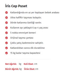 İris Cep Puset