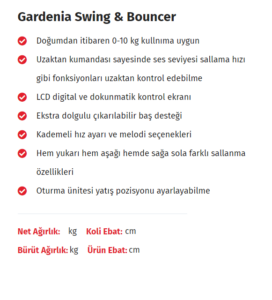 Gardenia Swing & Bouncer